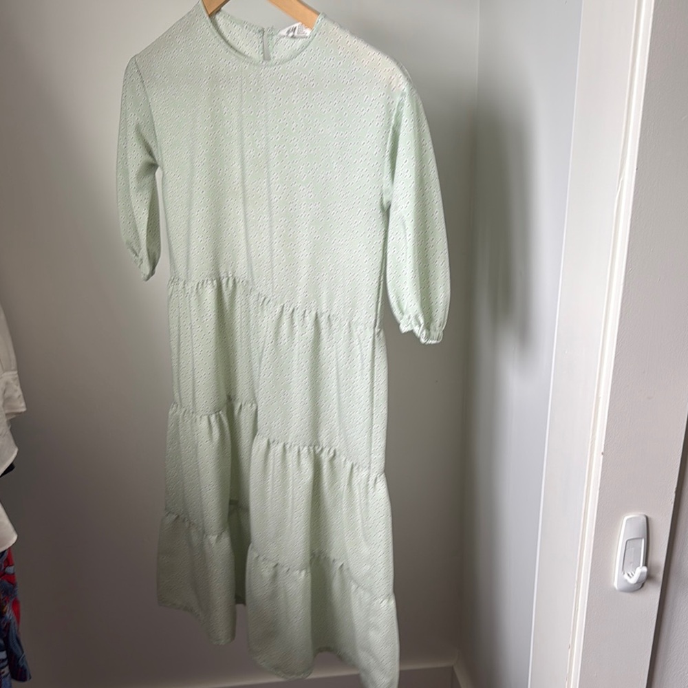 H&M White Puff Sleeve Sundress